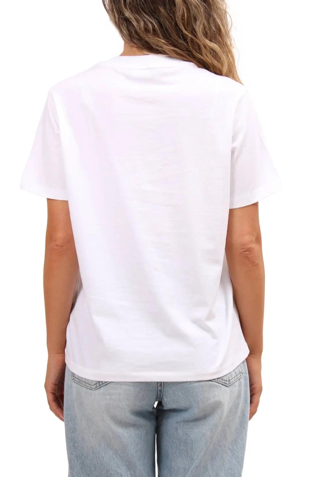 T-shirt - sportswear - donna - relaxed, cotone - salees - bianco 3/4