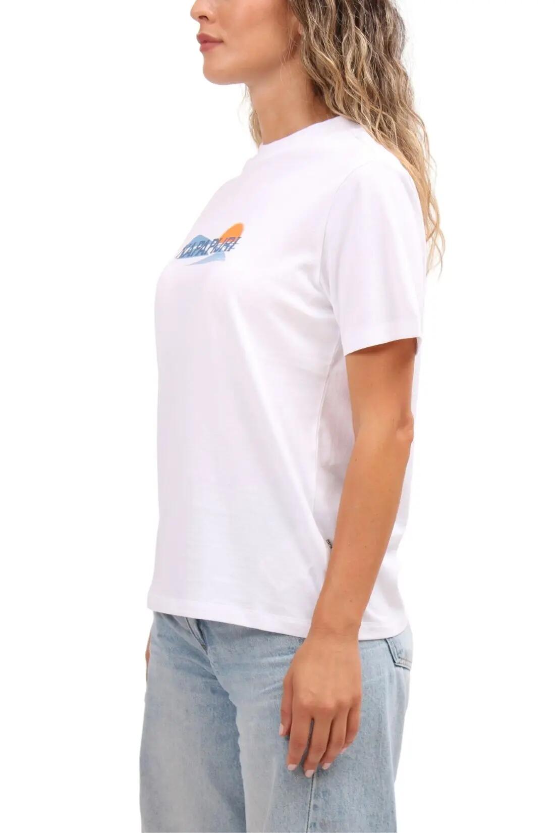 T-shirt - sportswear - donna - relaxed, cotone - salees - bianco 2/4