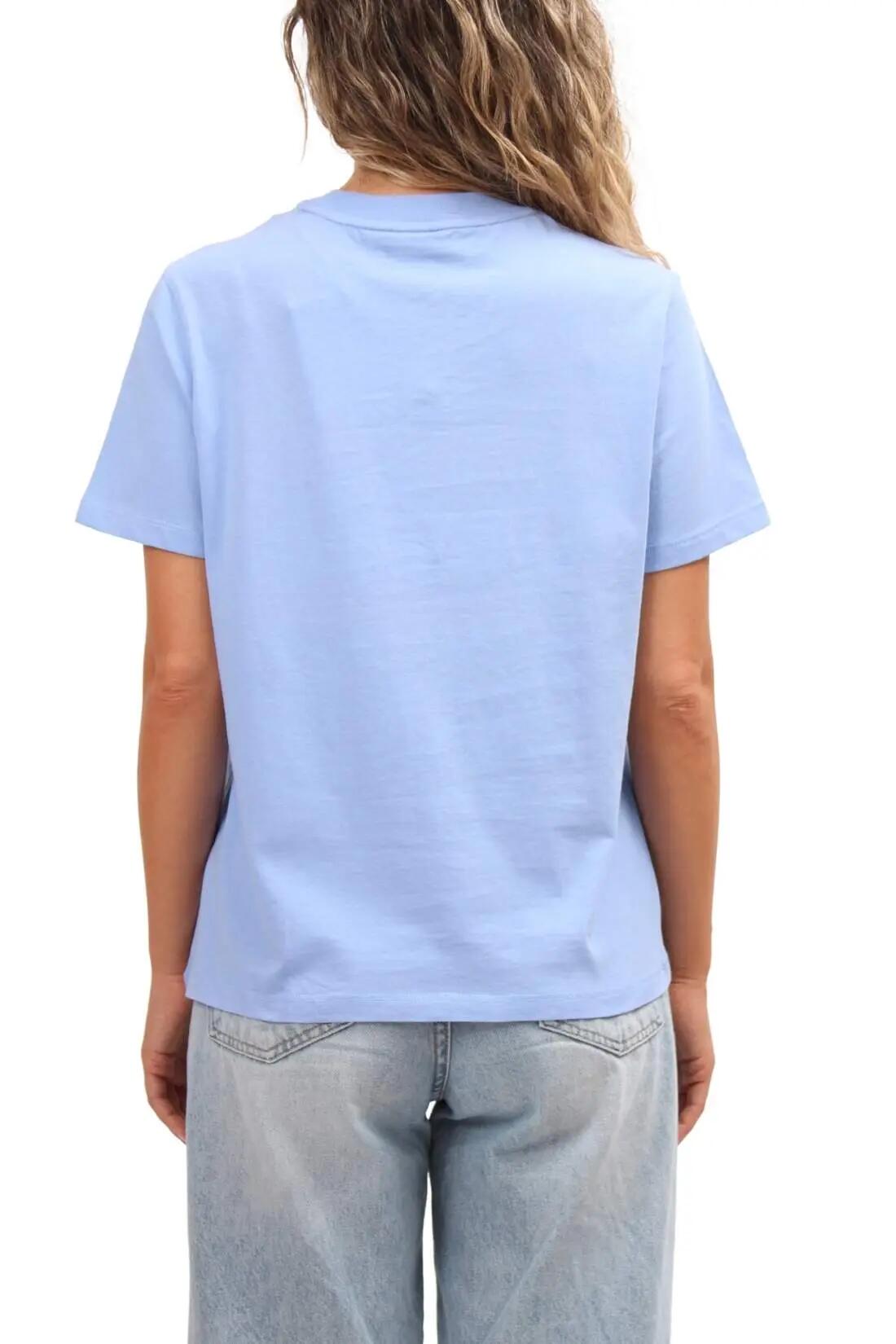 Camiseta mujer - Sportswear - Relaxed fit, algodón, logo - blanco 3/4