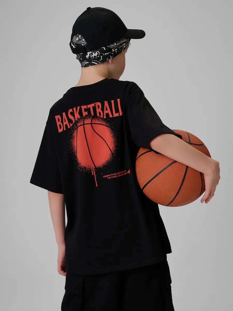 T-shirt bawełniany chłopięcy 4F 4FJRSS26TTSHM3835 2/7