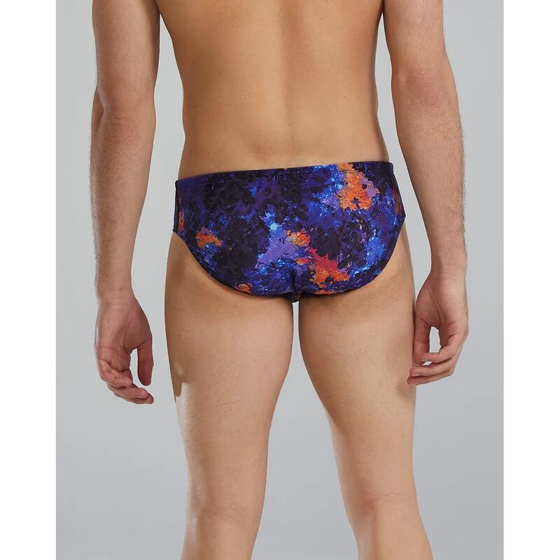 Slip înot bărbați TYR Durafast Elite Brief - mov/portocaliu | rezistent clor 30…