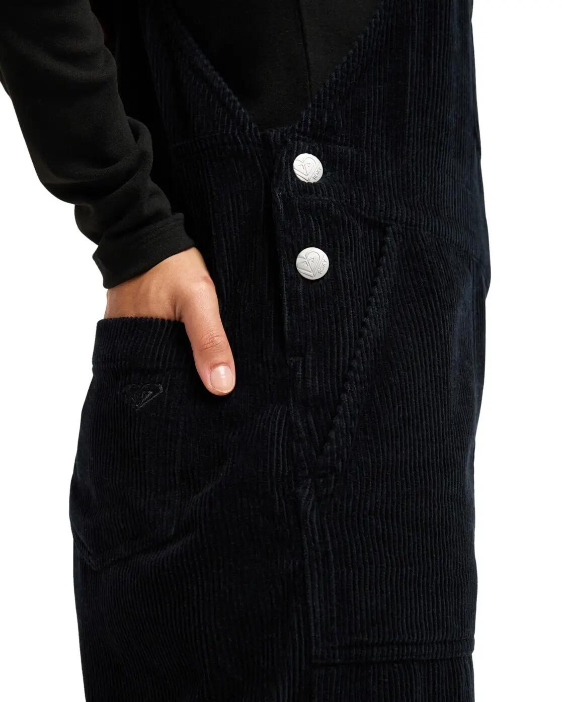 Latzhose aus Cord TRAILBLAZER OVERALL Schwarz Dames 4/4
