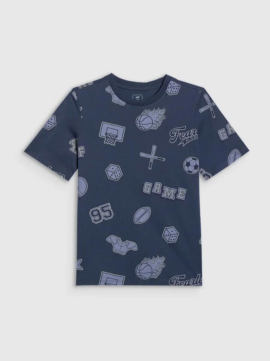 T-shirt bawełniany chłopięcy 4F 4FJRSS26TTSHM3466 7/7