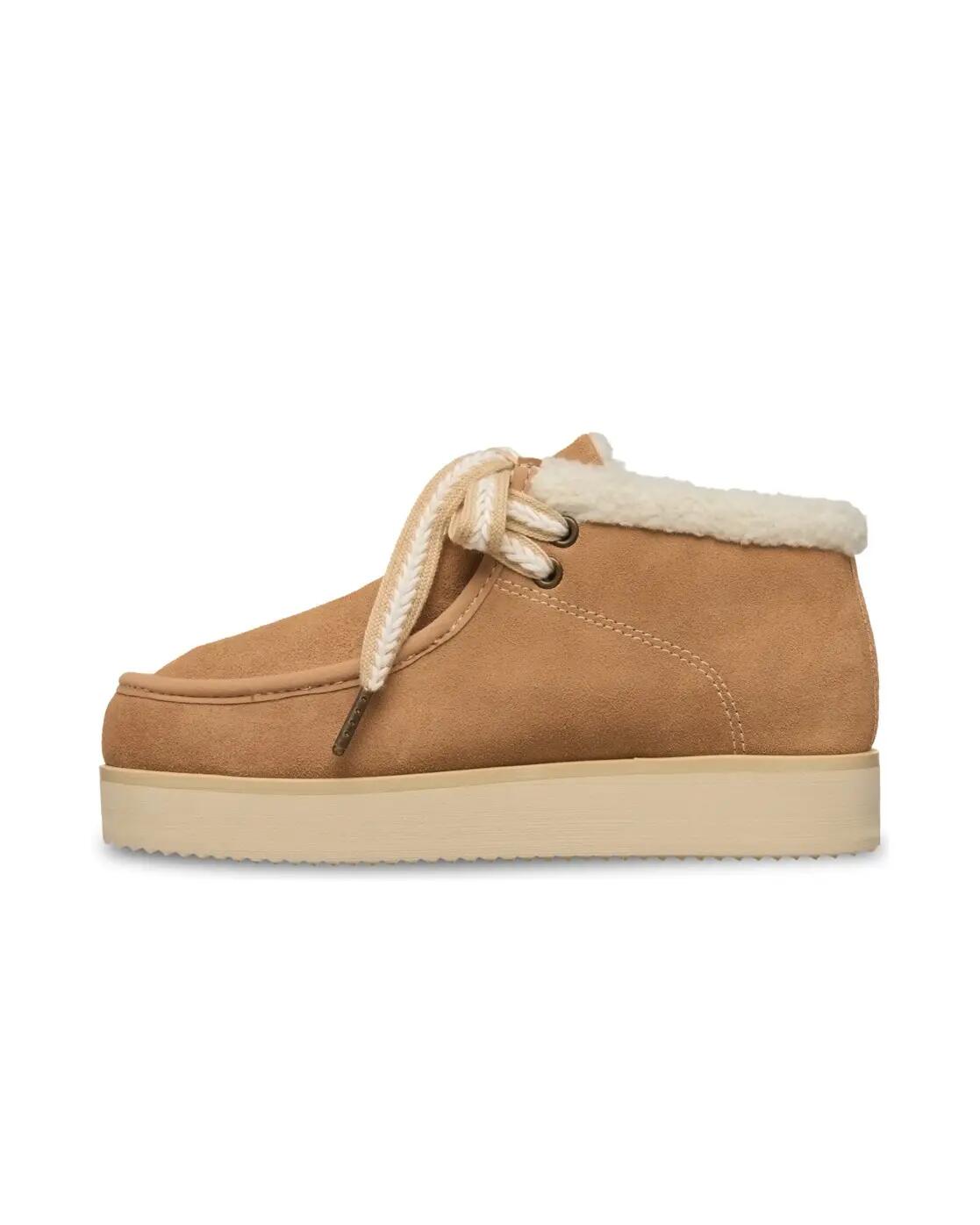 Wildleder-Stiefel PASHTA Beige Dames 3/4