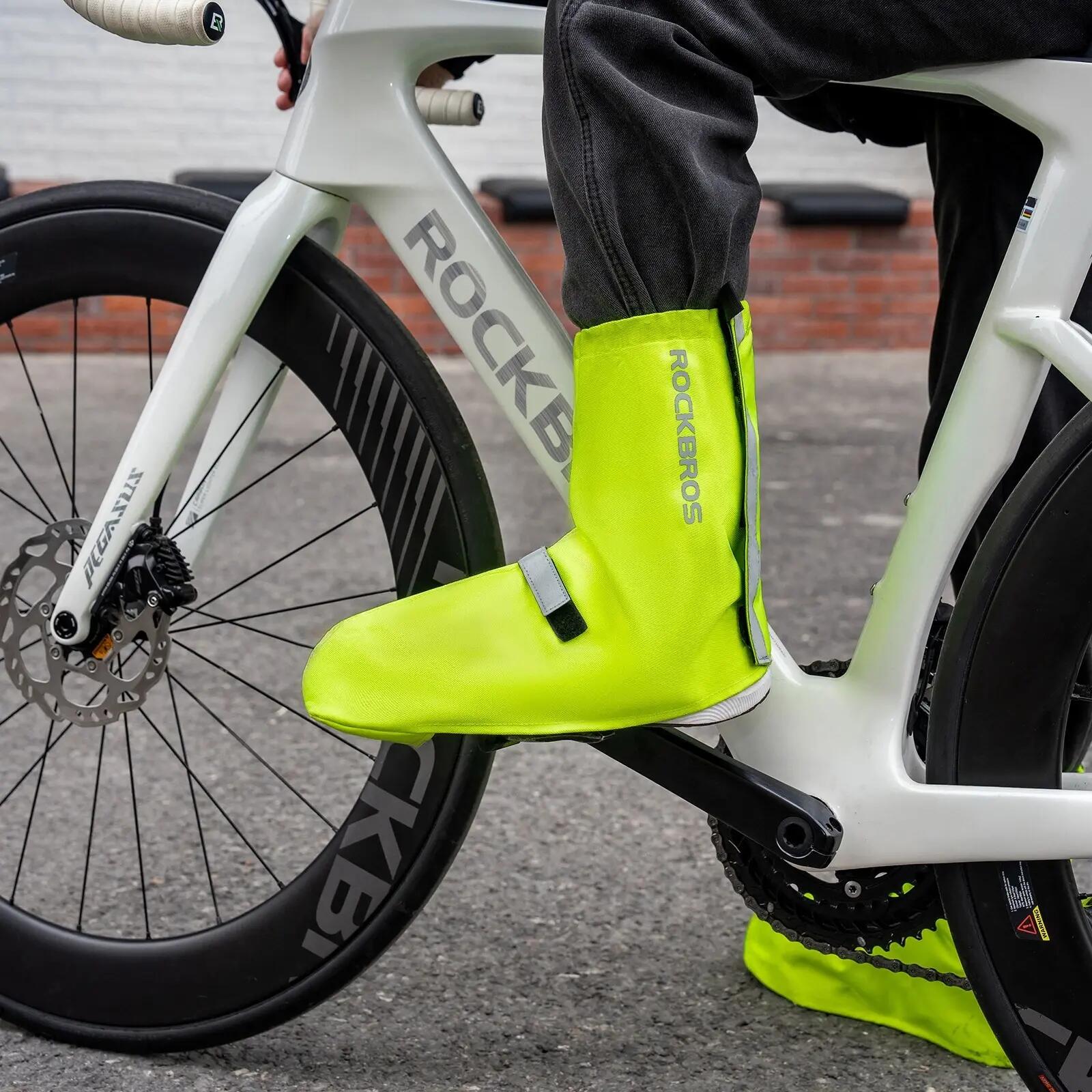 ROCKBROS Wasserdichte Fahrradüberschuhe Knöchelhoch 7/9