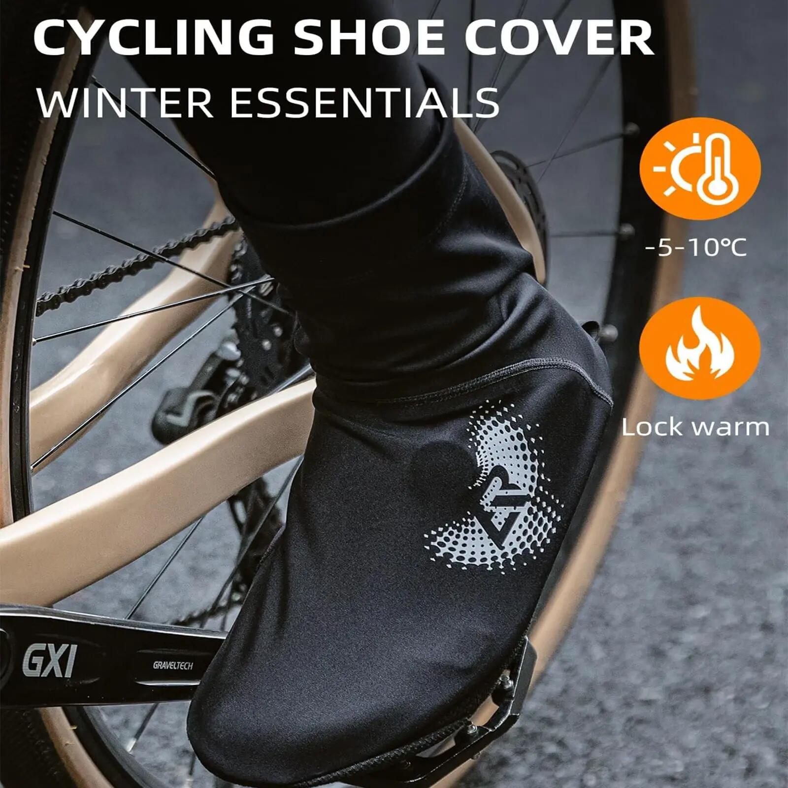 ROCKBROS Fahrrad Überschuhe Regenüberschuhe Winter 3/6