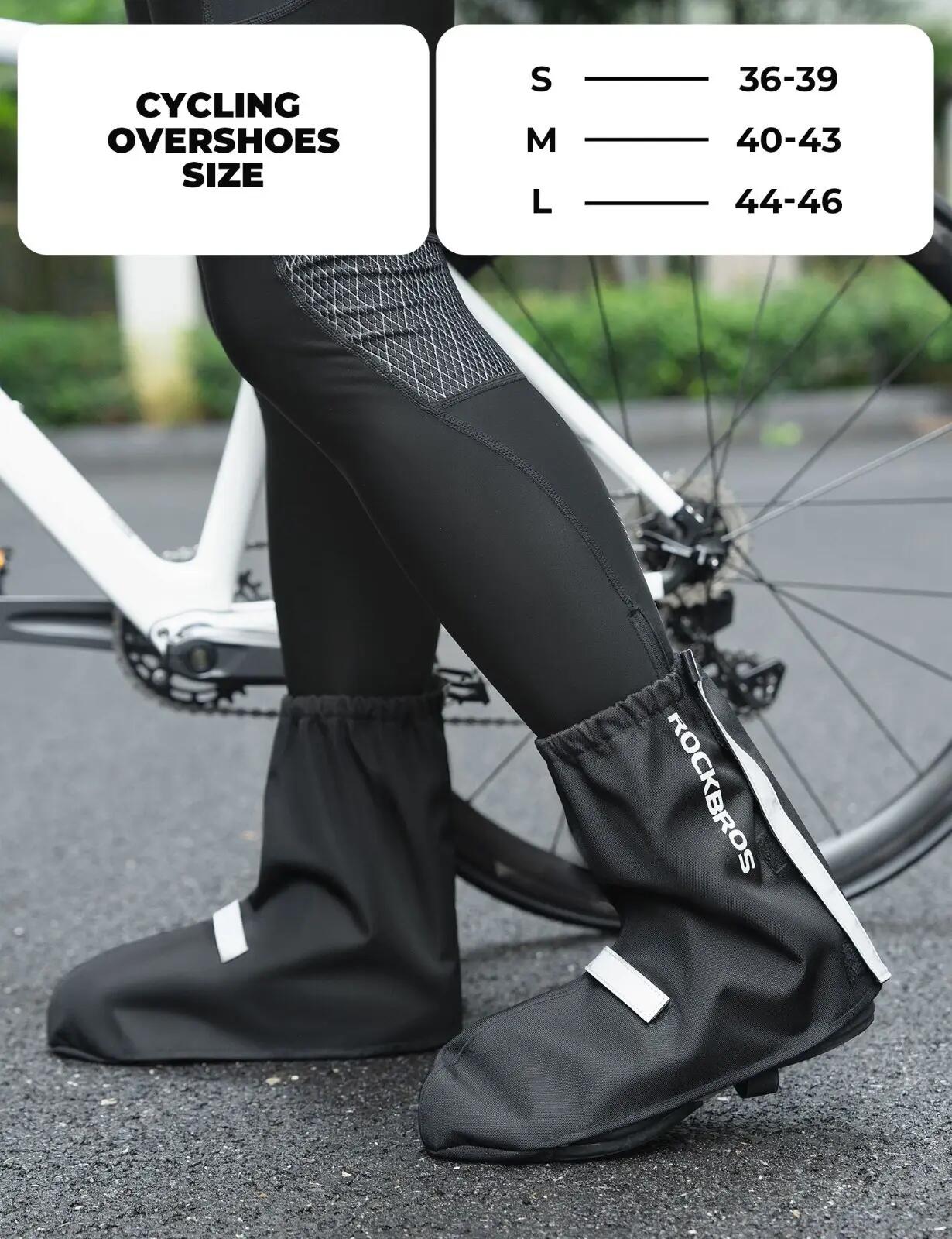 ROCKBROS Wasserdichte Fahrradüberschuhe Knöchelhoch 6/9