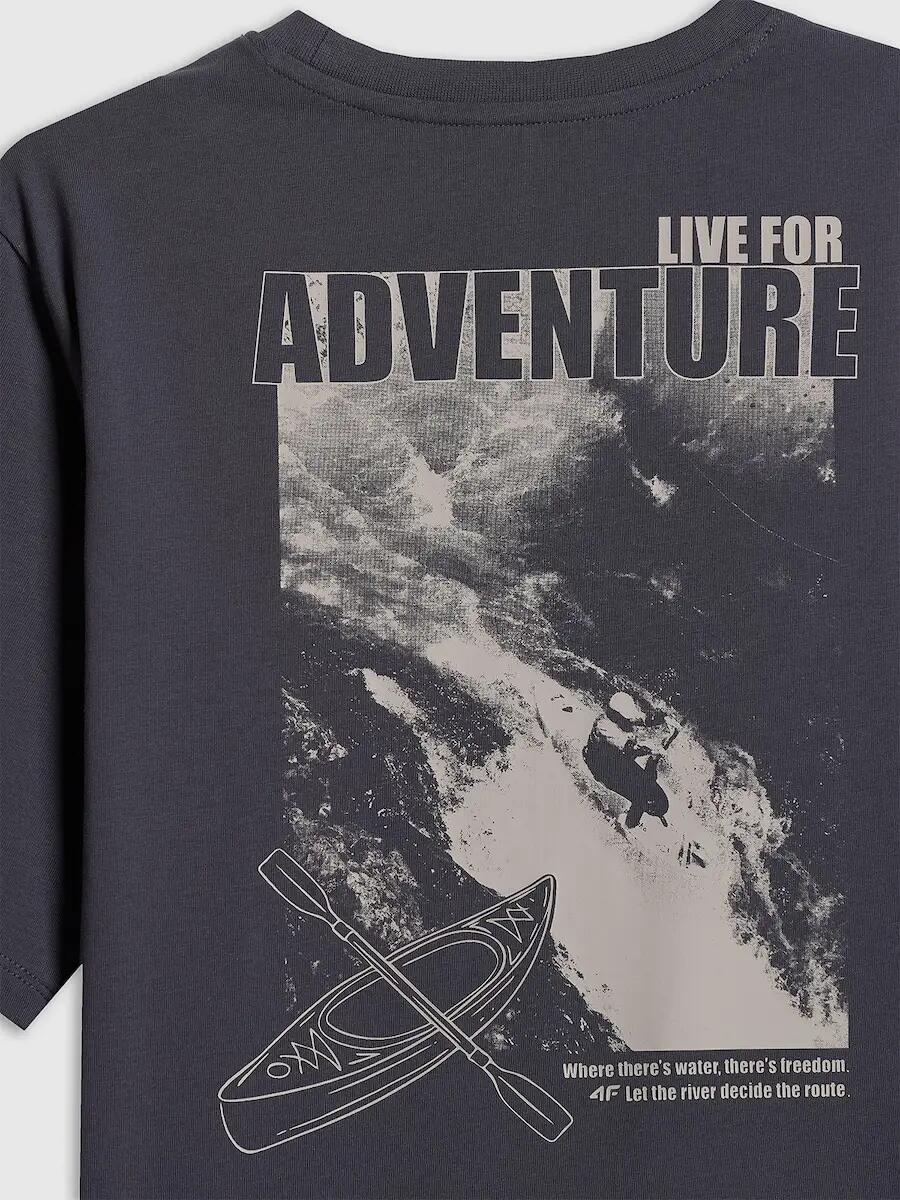 T-shirt bawełniany chłopięcy 4F 4FJRSS26TTSHM3748 7/7