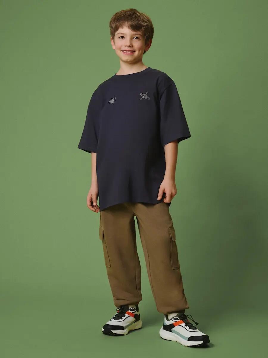T-shirt bawełniany chłopięcy 4F 4FJRSS26TTSHM3748 4/7