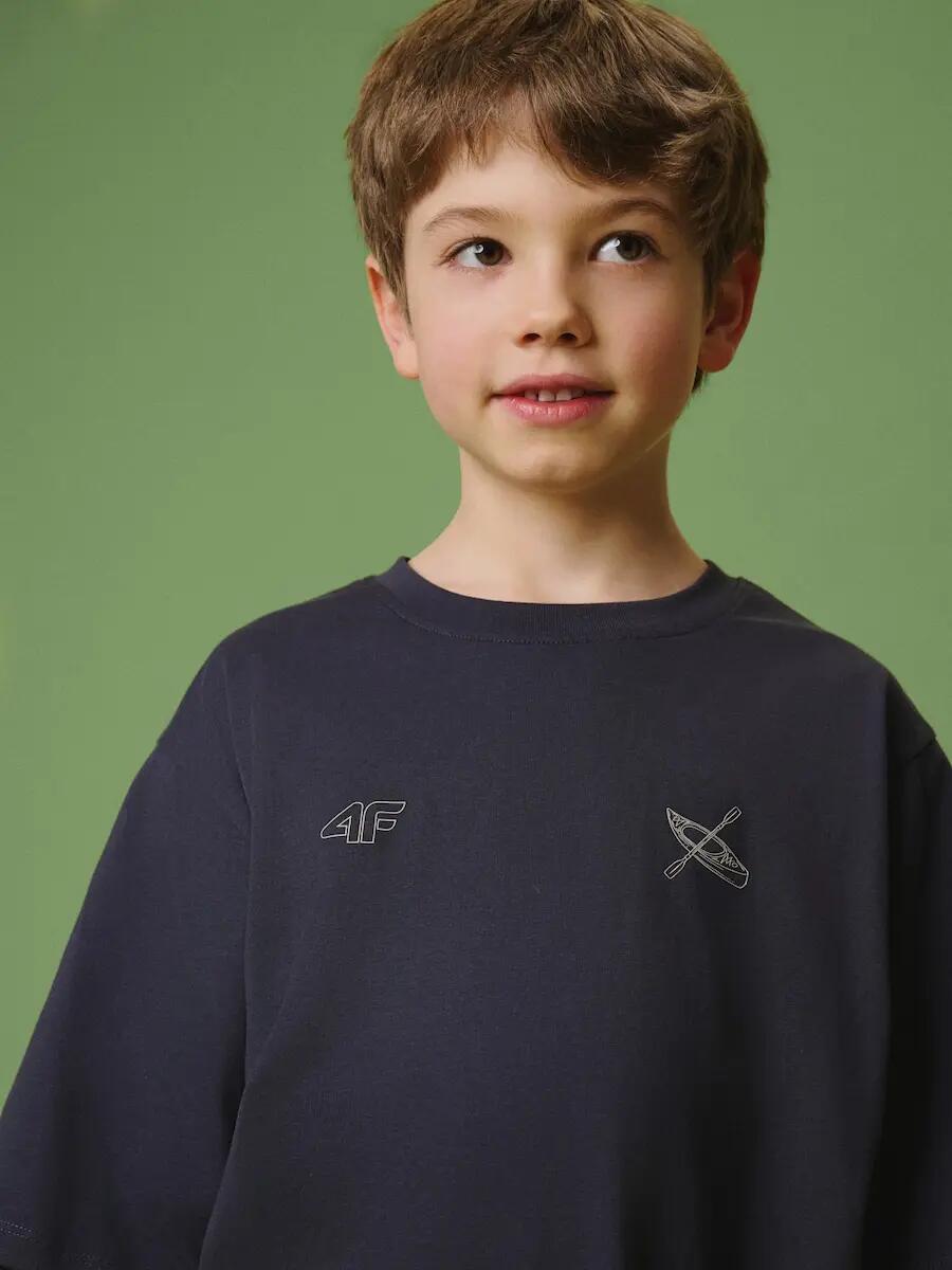 T-shirt bawełniany chłopięcy 4F 4FJRSS26TTSHM3748 3/7