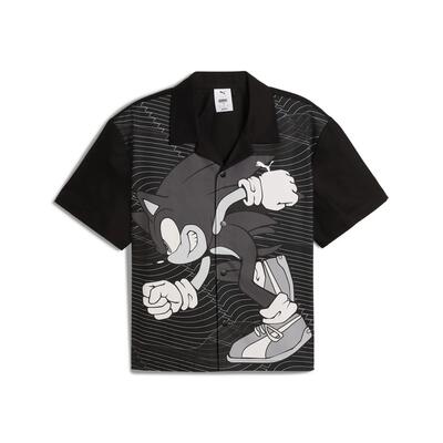 Herenshirt puma x sonic relaxed graphic racer zwart 63240701 r s