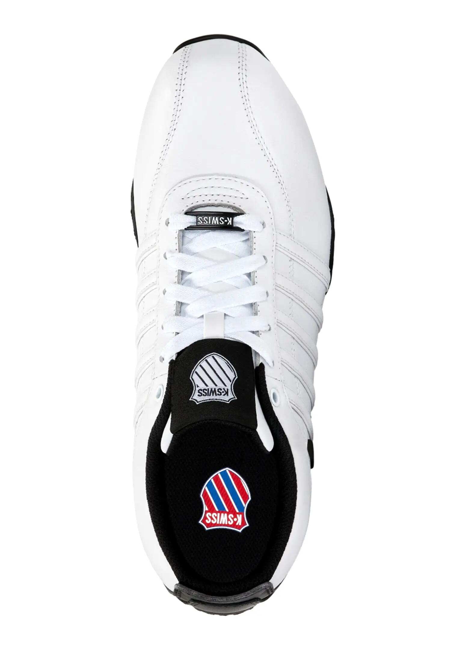 K-Swiss Herren ARVEE 1.5 Leder Sneaker 02453-186-M White Black 6/6