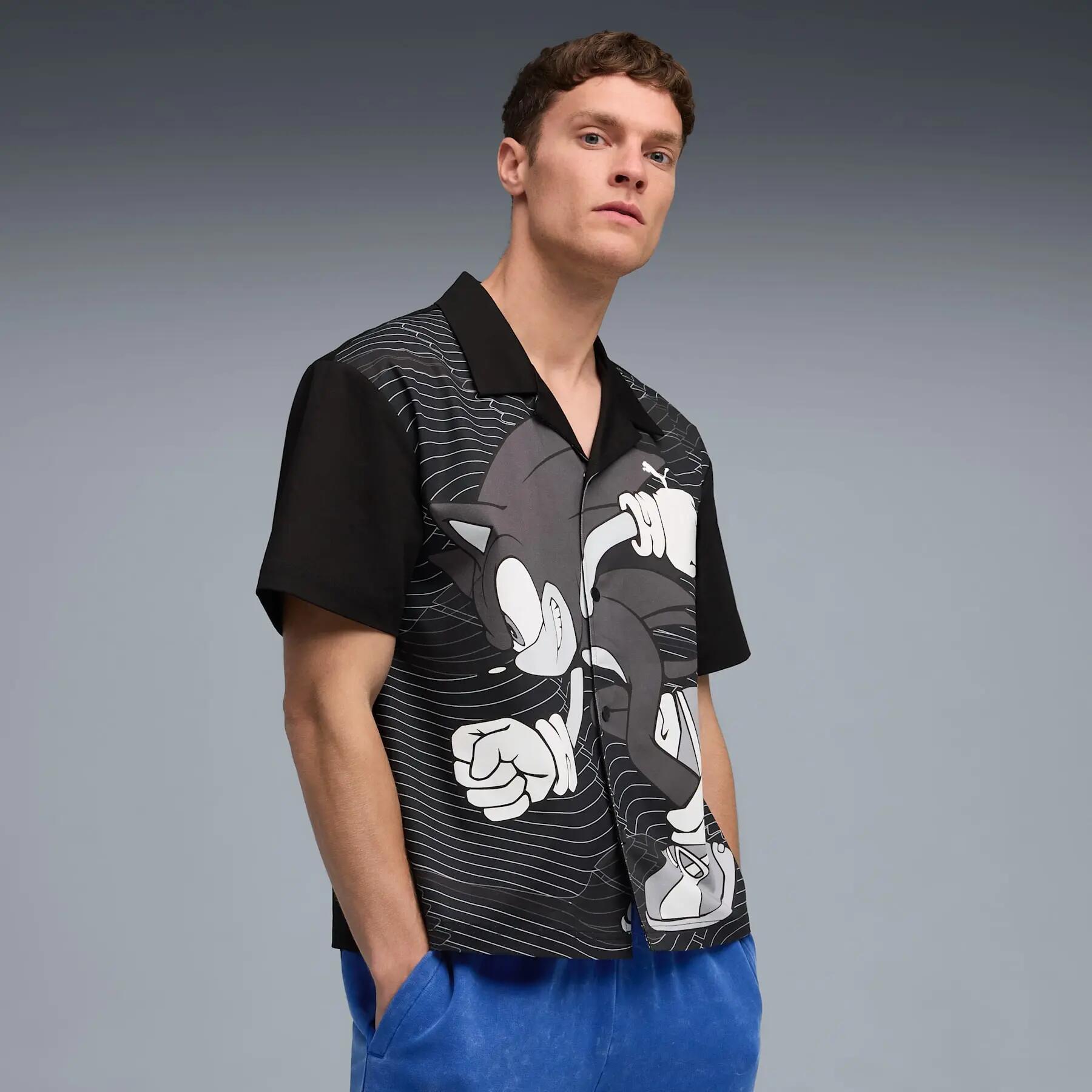 Camisa masculina Puma X SONIC RELAXED GRAPHIC RACER 3/7