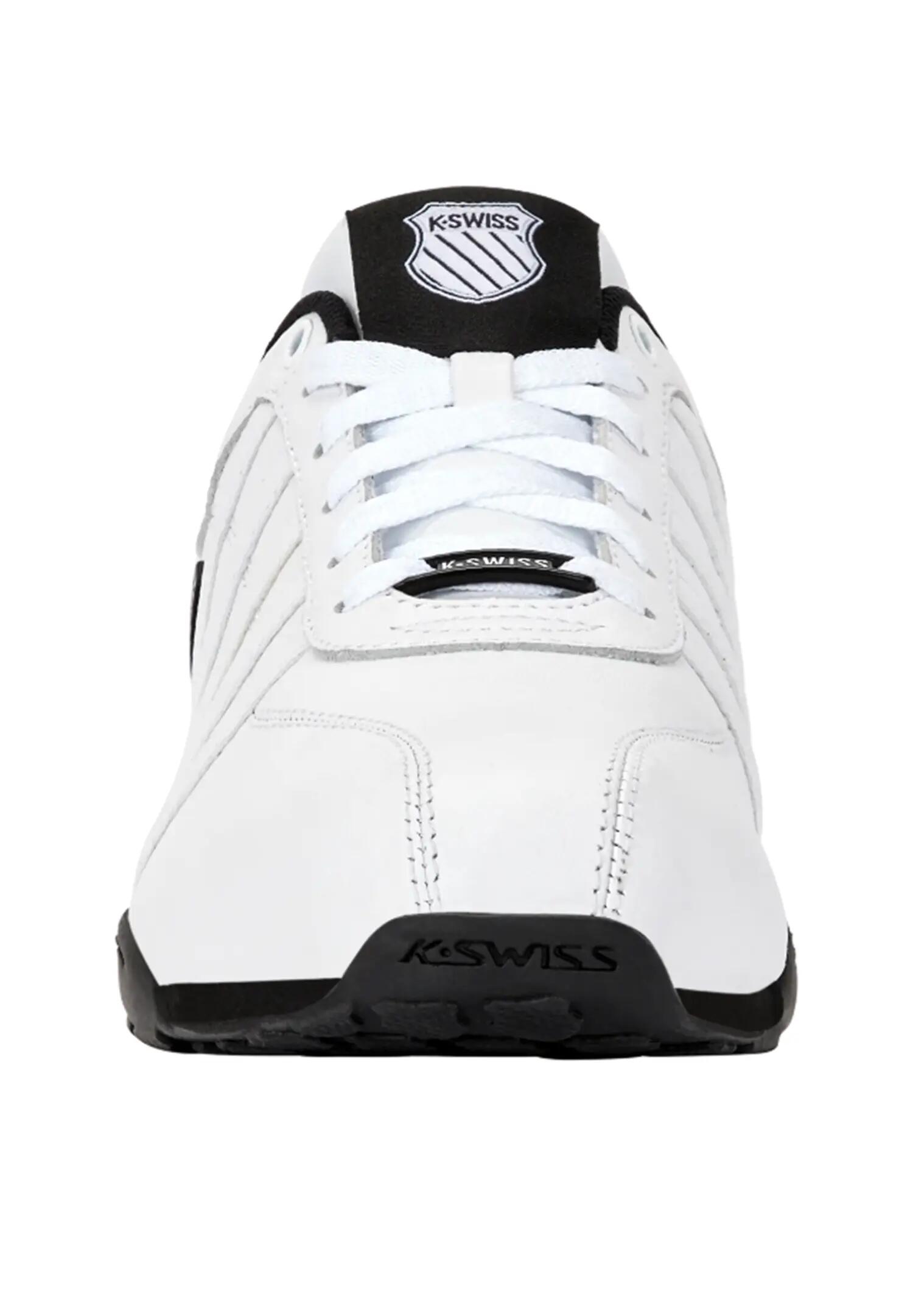 K-Swiss Herren ARVEE 1.5 Leder Sneaker 02453-186-M White Black 2/6