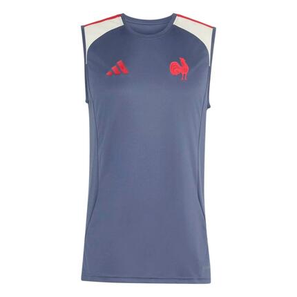 Débardeur de rugby France Adidas FFR Bleu marine ombre