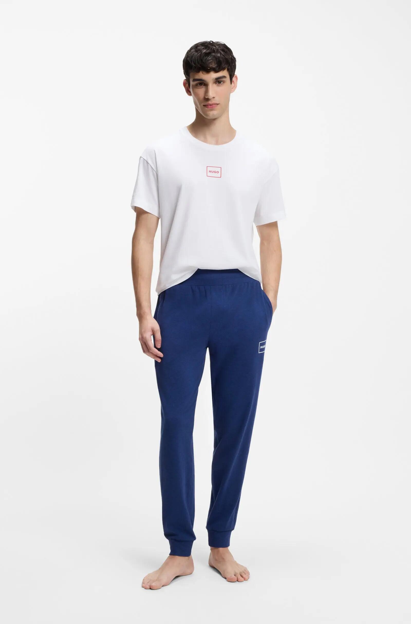 Koszulka męska do spania Hugo Loungewear Laze BIANCO (50525236-101) XL 3/4