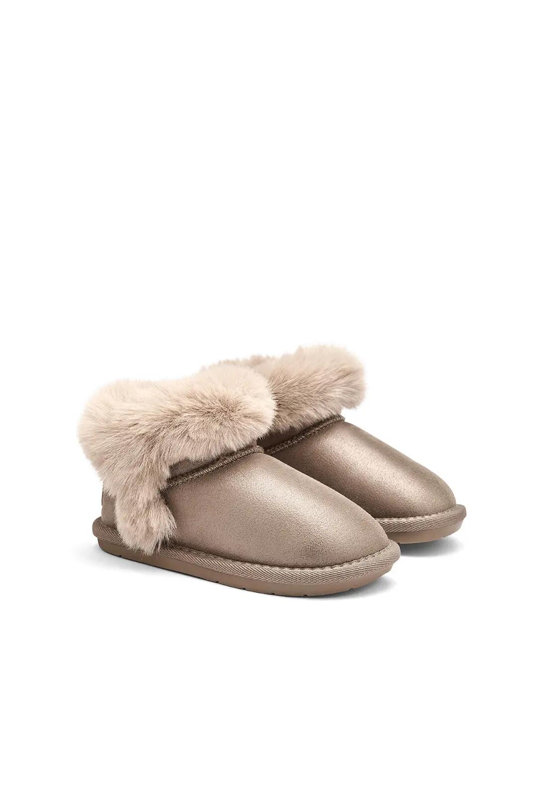 Botas Australianas De Niña Barefoot Con Pelo 2/4