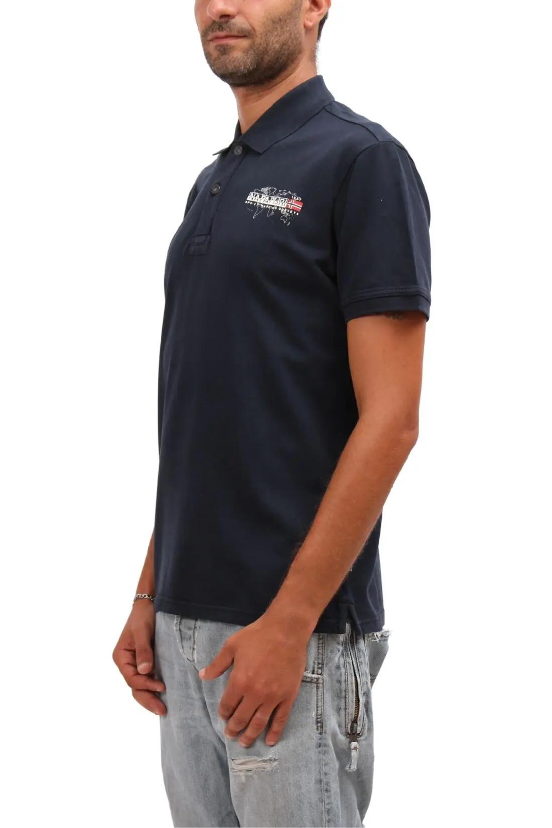 Polo - Homem - manga curta, 2 botões - Edil - azul marinho 2/2