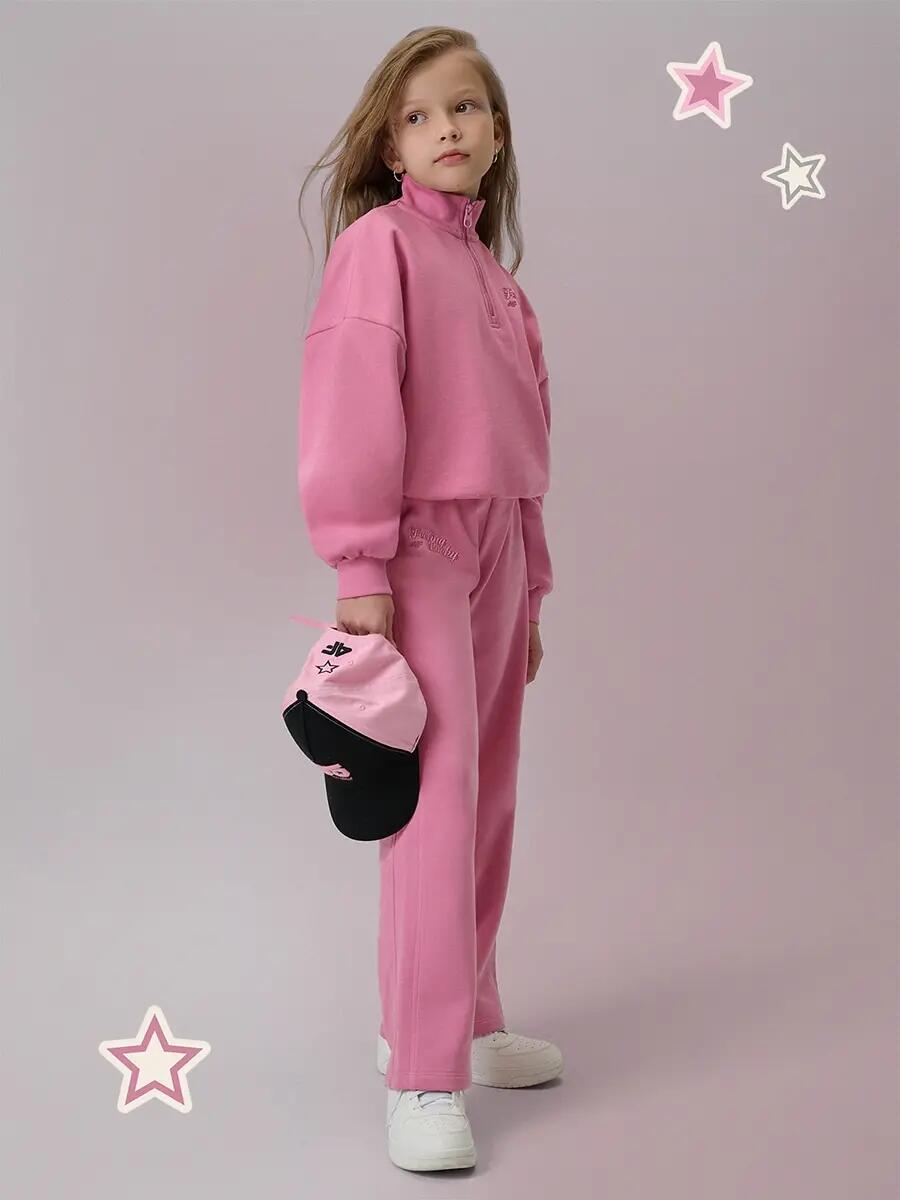 Bluza dresowa bez kaptura dziewczęca 4F 4FJRSS26TSWSF2625 3/7