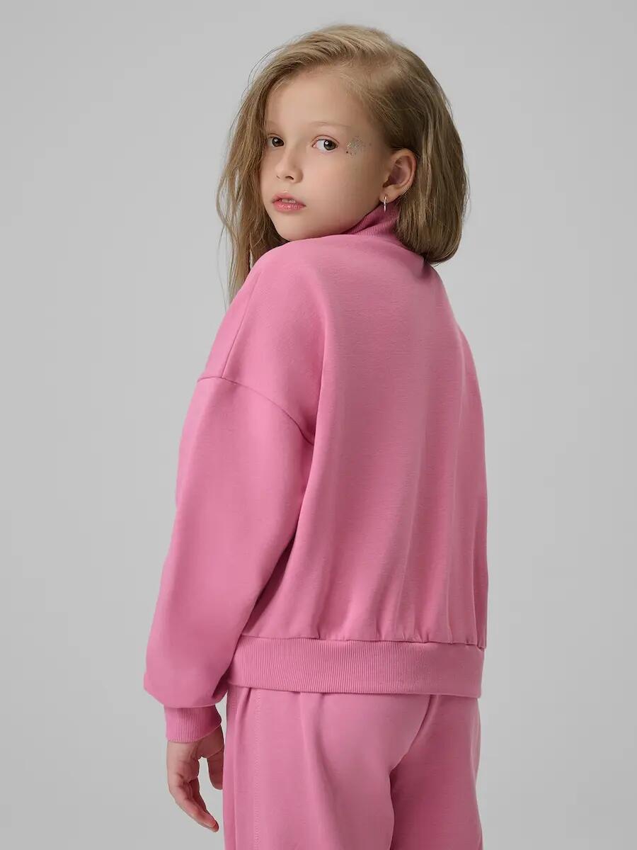 Bluza dresowa bez kaptura dziewczęca 4F 4FJRSS26TSWSF2625 2/7