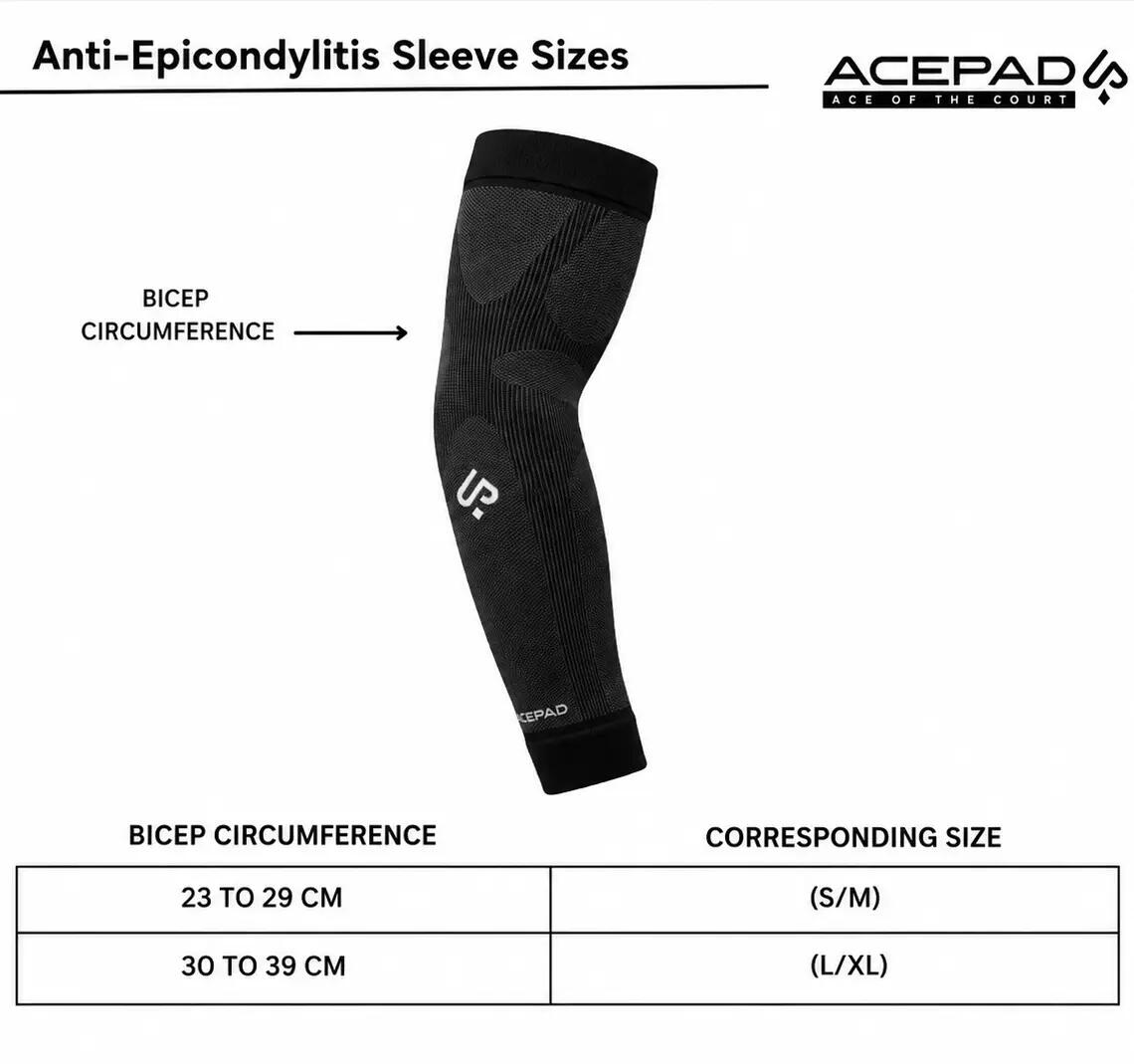 Manga de compressão anti-epicondilite para padel 4/6