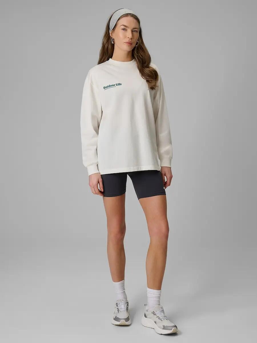 Longsleeve regular z nadrukiem damski 4F 4FRSS26TSWSF2834 6/7