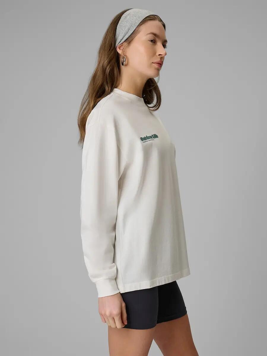 Longsleeve regular z nadrukiem damski 4F 4FRSS26TSWSF2834 4/7