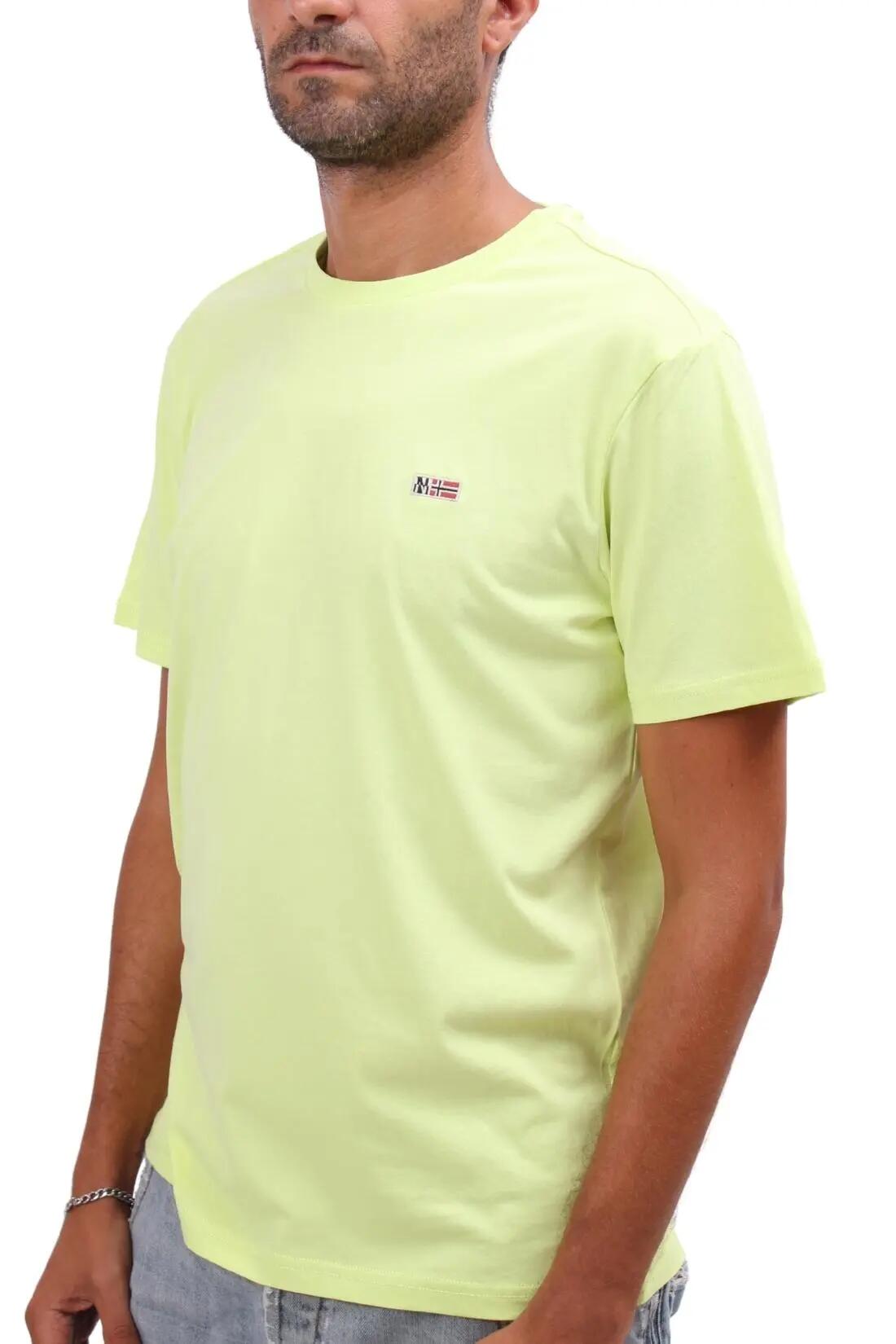 T-shirt - Casual - Uomo - Regular fit, cotone - Suri - Giallo 4/4