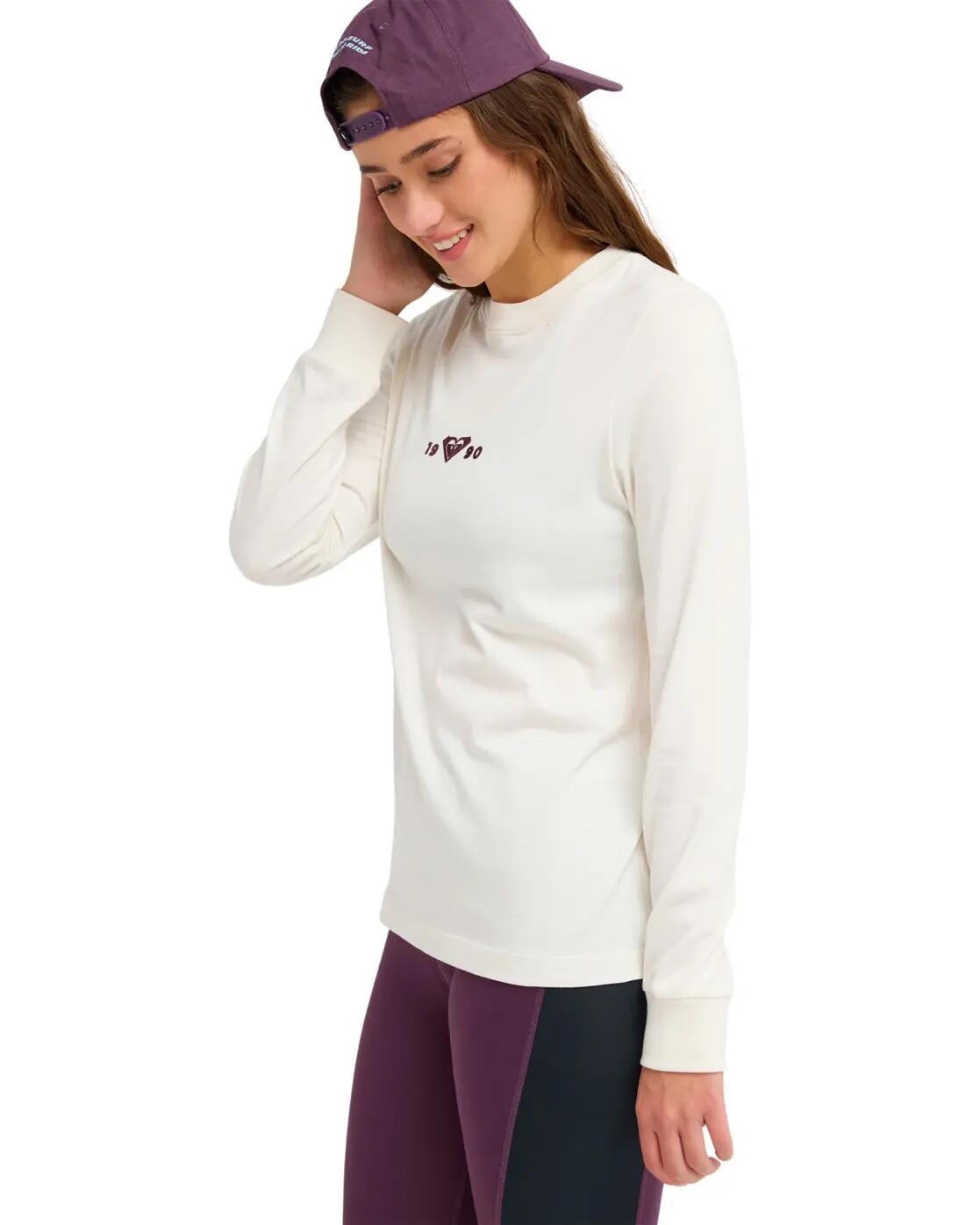 Haut de sport manches longues ESS ENERGY ELEVATED Blanc Femme 3/4