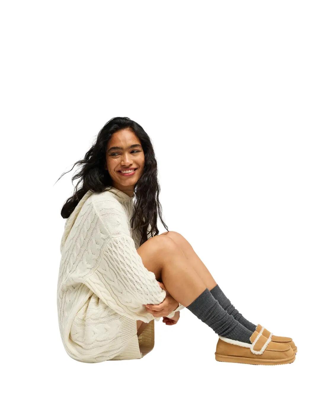 Winter Loafers SOLAK Beige Dames 4/4