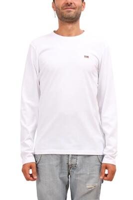 T-shirt - sportkleding - mannen - suri - lange mouwen, regular fit - wit