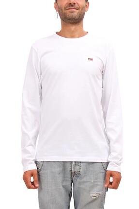 T-shirt - casual - homme - manches longues - Suri - blanc
