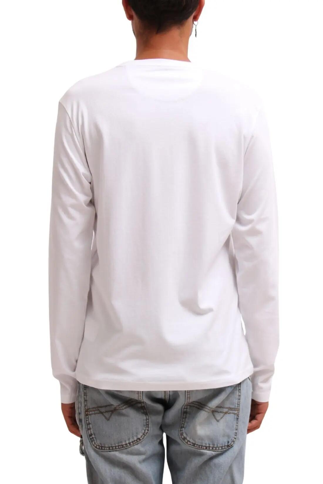 T-shirt - sportswear - Mann - Suri - lange mouwen, regular fit - Wit 3/4
