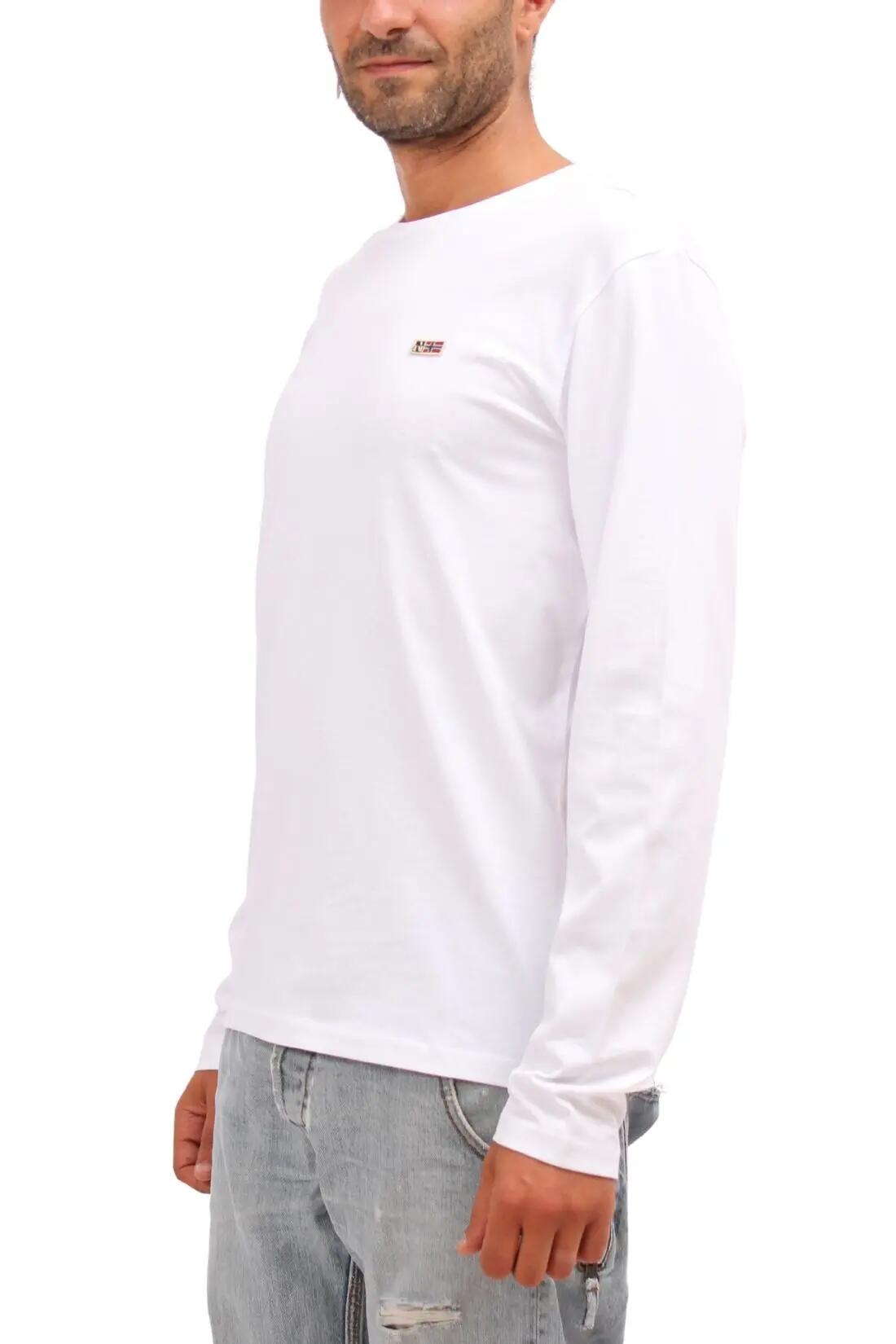 T-shirt - sportswear - Mann - Suri - lange mouwen, regular fit - Wit 2/4