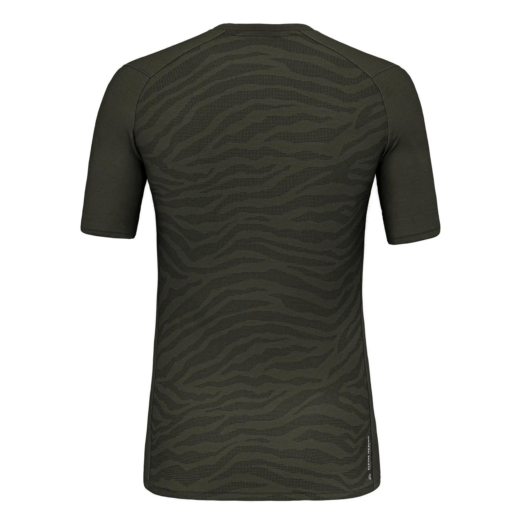 Camiseta masculina Salewa CRISTALLO WARM verde 00-0000028207_5280 r S 2/3
