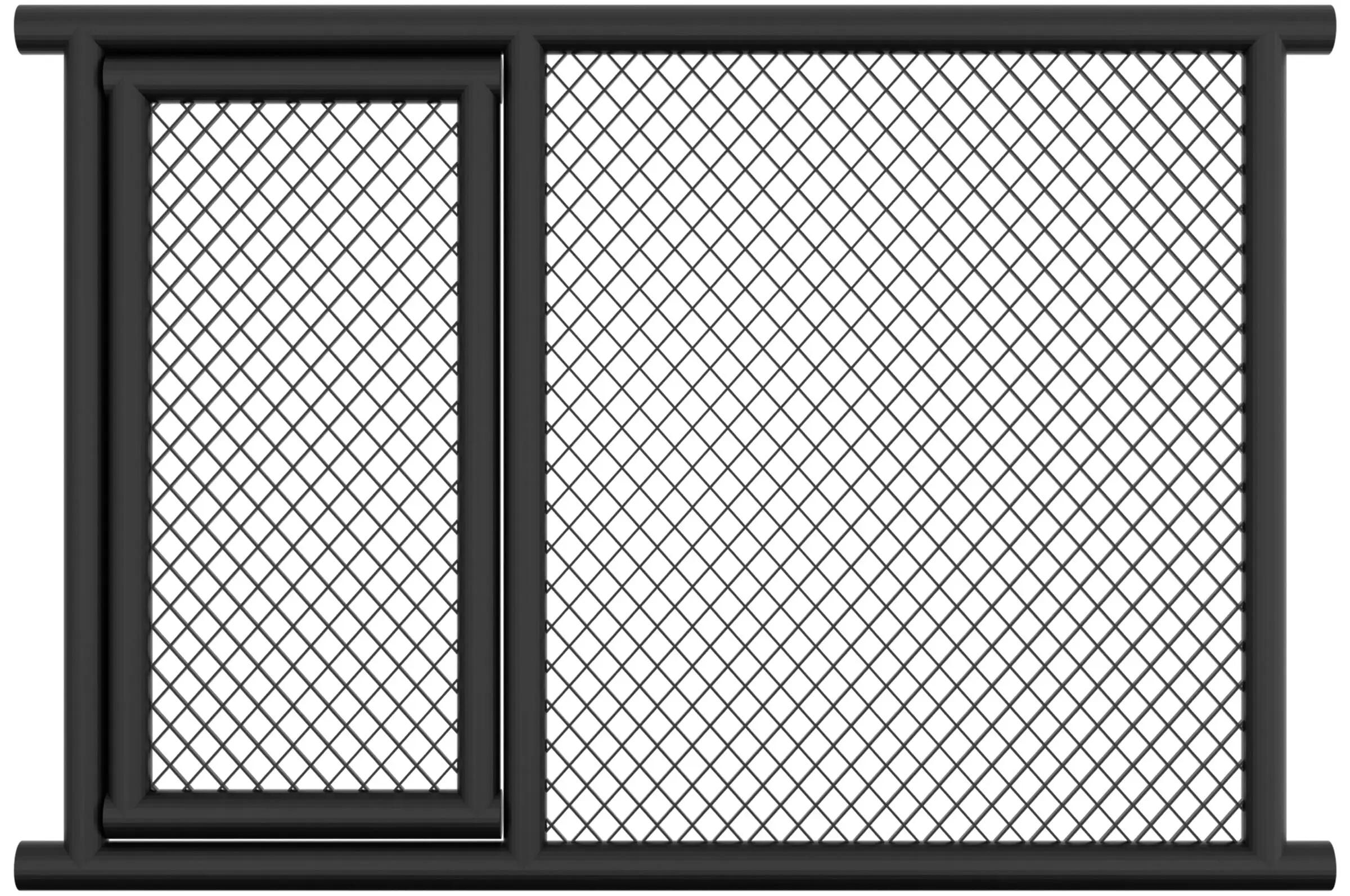Panneau de cage MMA avec Porte, Renforcé | NineStars® - Longueur : 240 cm 1/1
