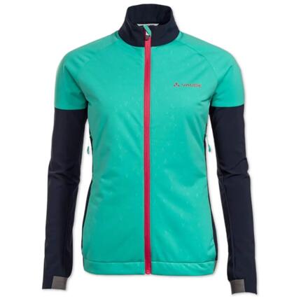 Damen Fahrrad-Regenjacke Vaude Primasoft II schwarz-grün