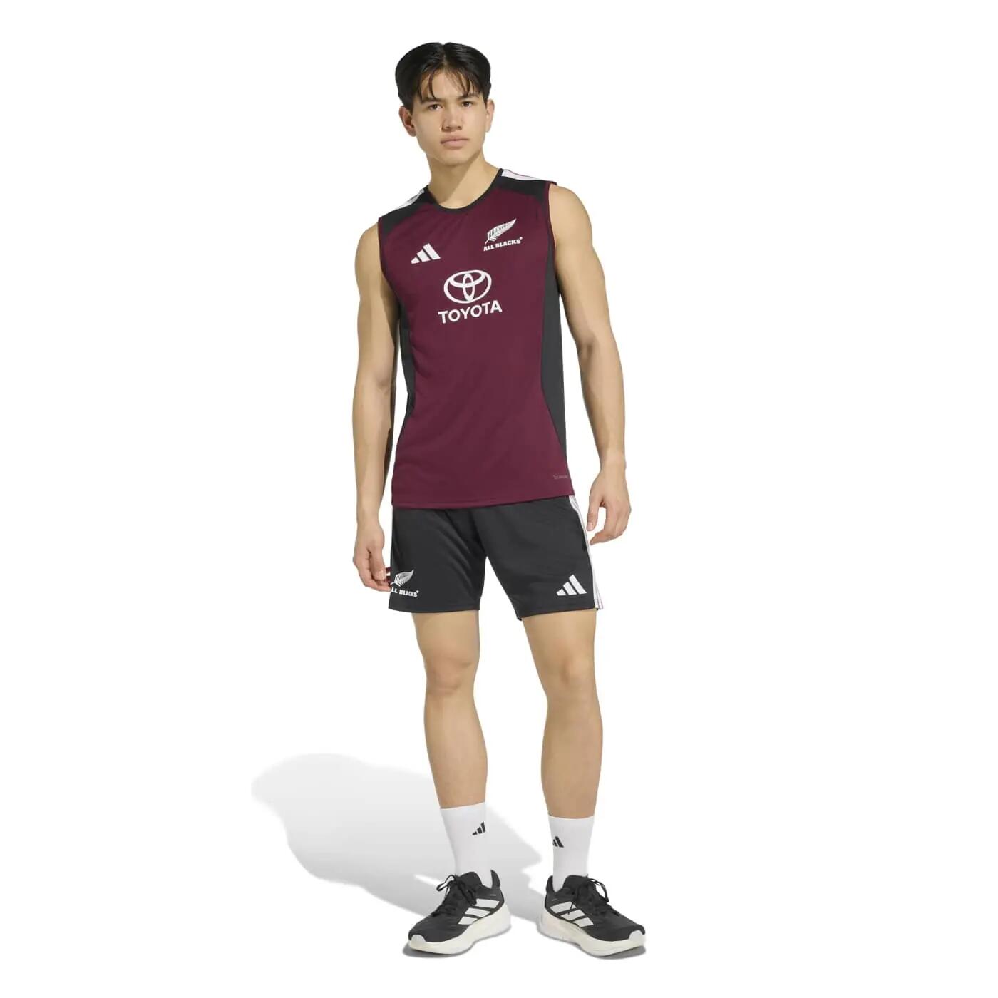 Camiseta sin mangas All Blacks Adidas Rugby Bordeaux KX0673 6/6