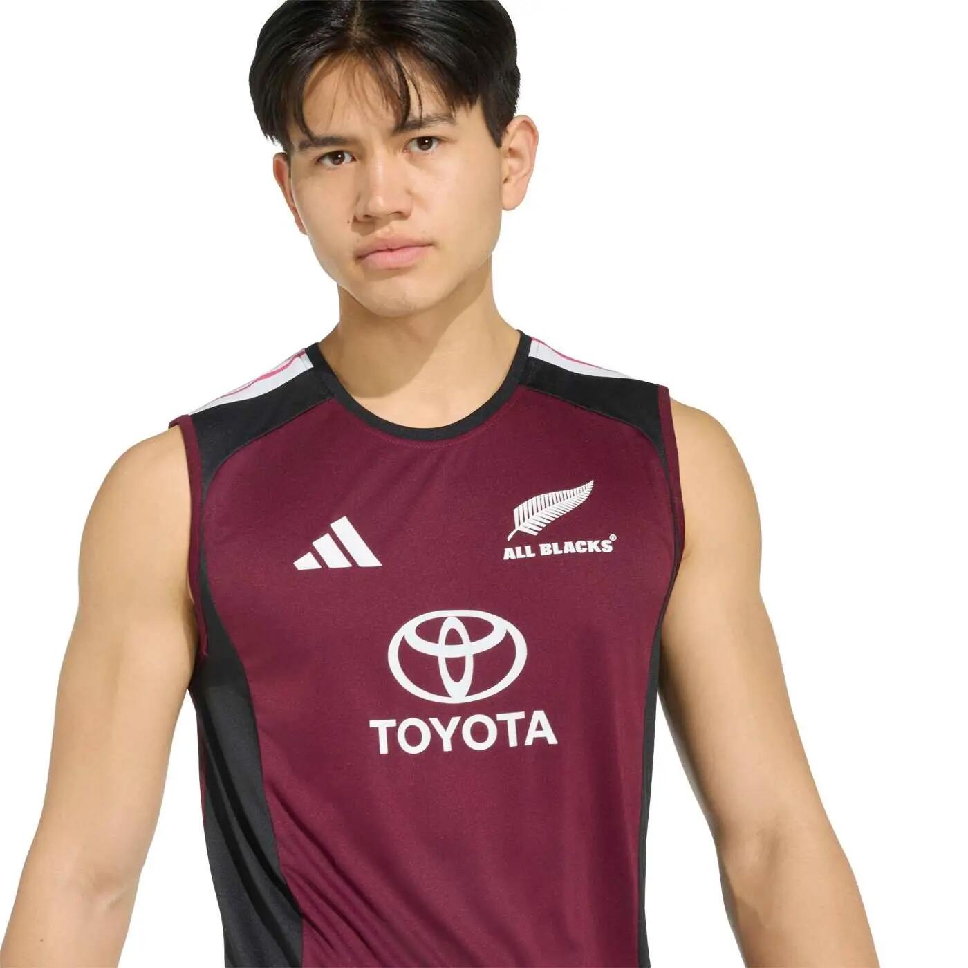 Camiseta sin mangas All Blacks Adidas Rugby Bordeaux KX0673 5/6