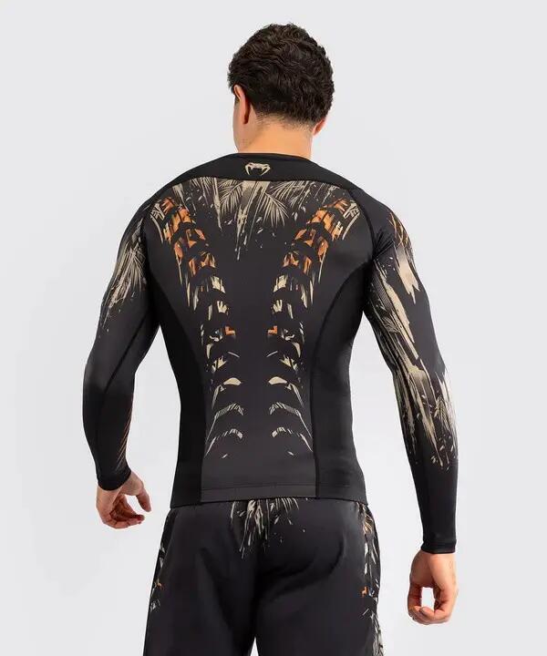 Venum Rashguard Tiger de manga larga negro/naranja neón M 3/7