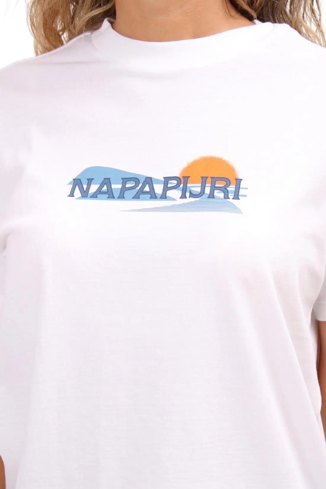 T-shirt - sportswear - donna - relaxed, cotone - salees - bianco 4/4