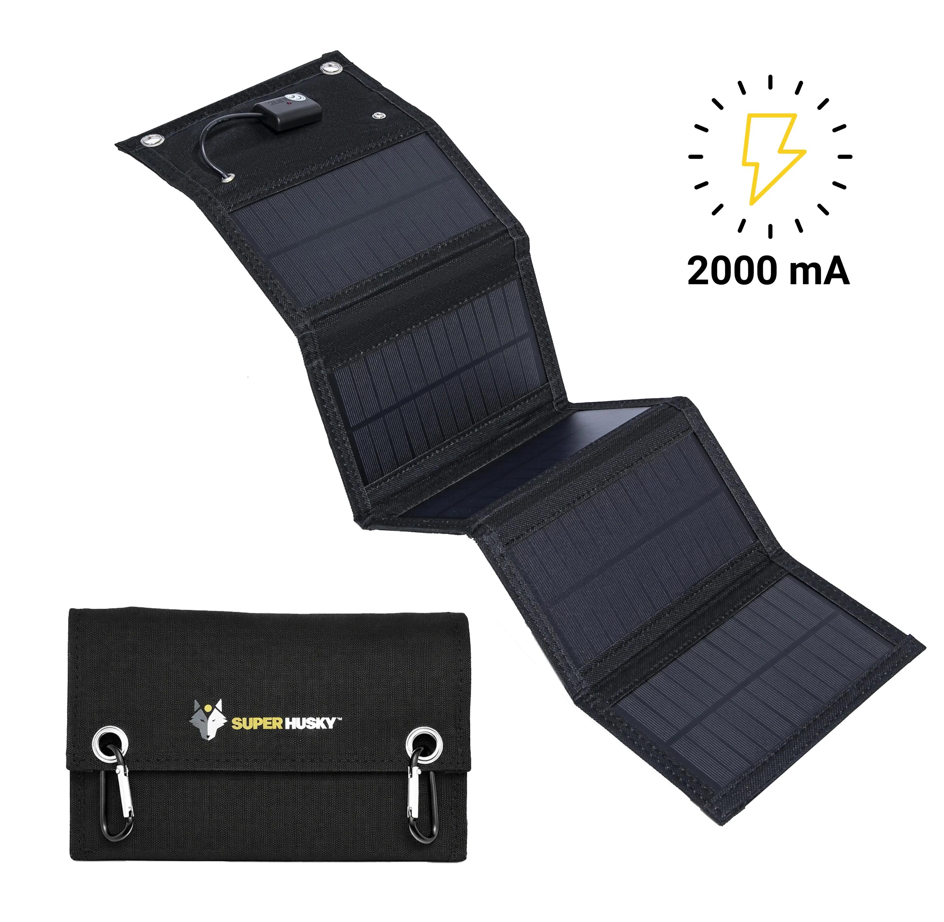 Kit énergie nomade 2 batteries externes + panneau solaire pliable 15 W 2/13