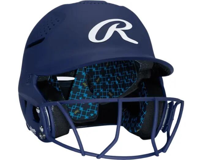 Rawlings RX2SBMATS Softball Reverse Helmet Adult Color Navy 2/7