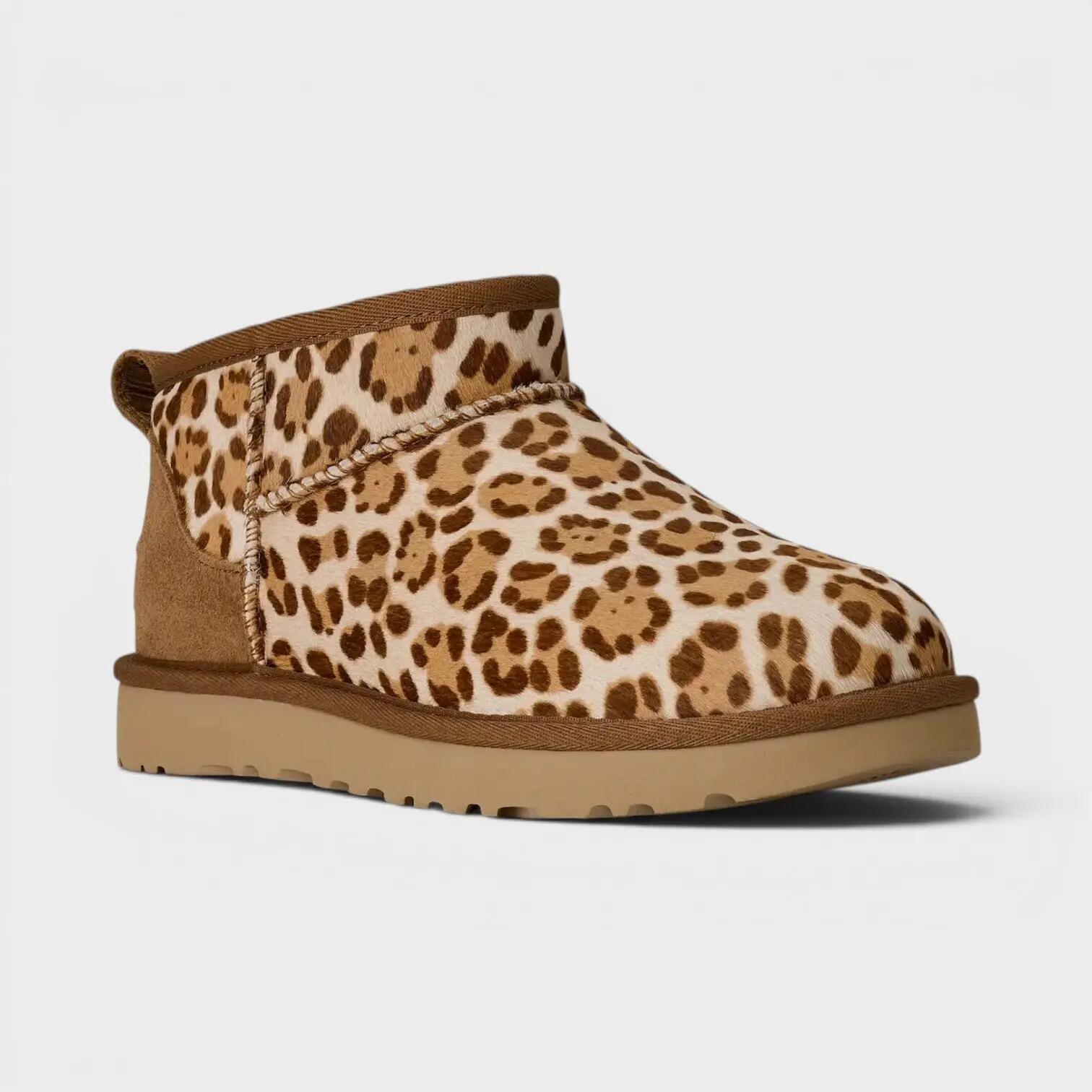 Classic Ultra Mini Plains Boot Felicity Leopard Jasmine 2/7