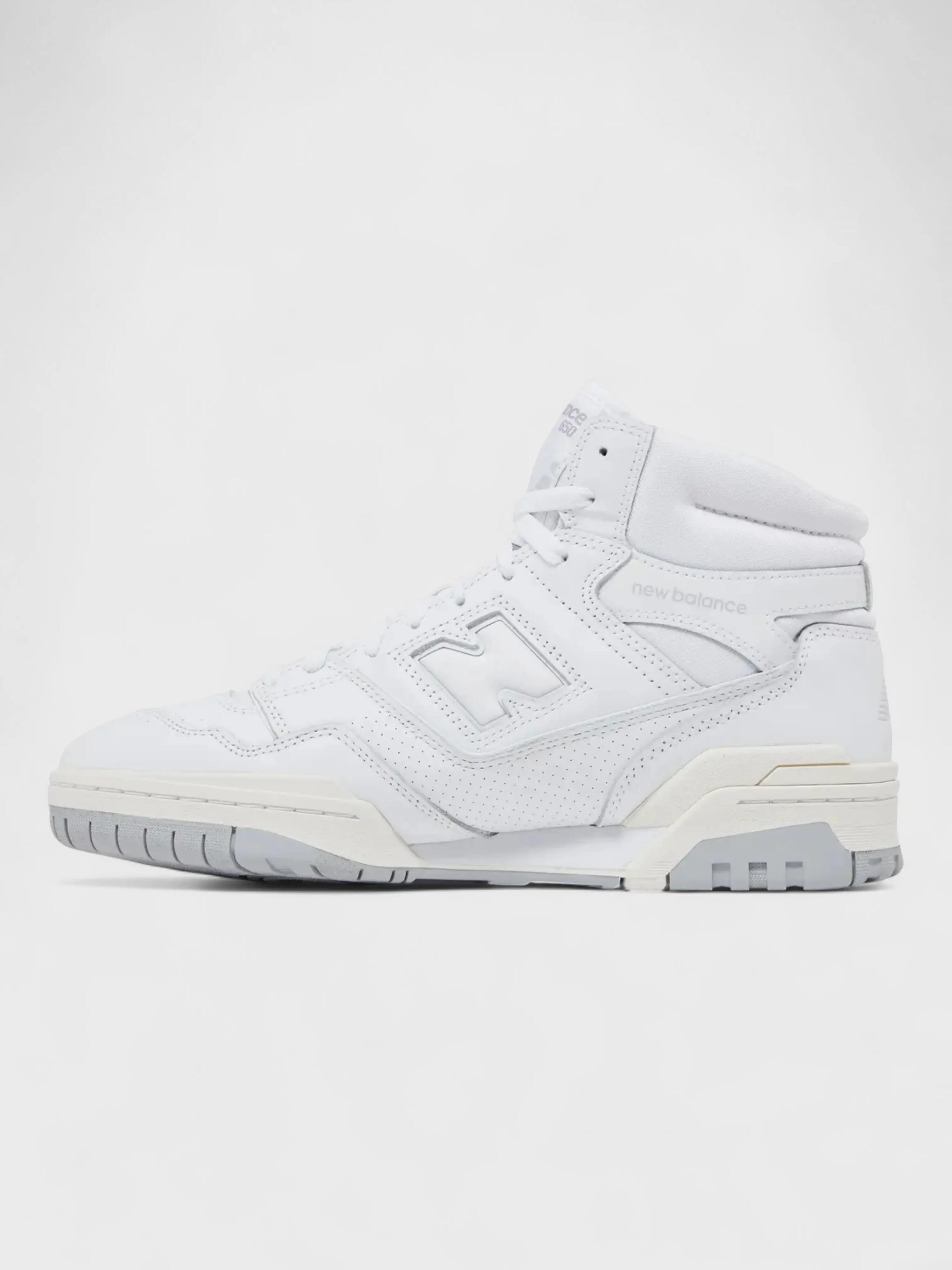 Męskie buty sportowe monochromatyczny design 650R WHITE 2/5
