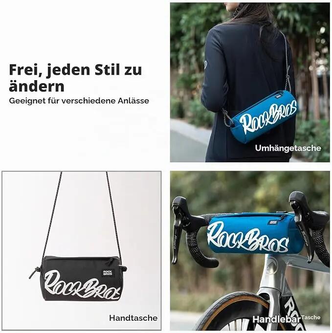 ROCKBROS Vorne Lenkertasche Fahrrad Universal Klein 5/7