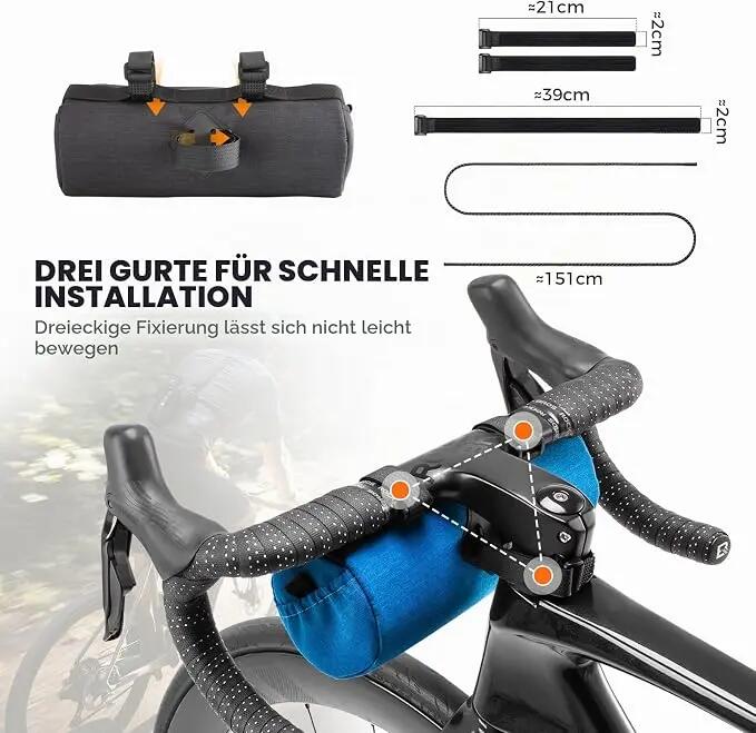 ROCKBROS Vorne Lenkertasche Fahrrad Universal Klein 2/7