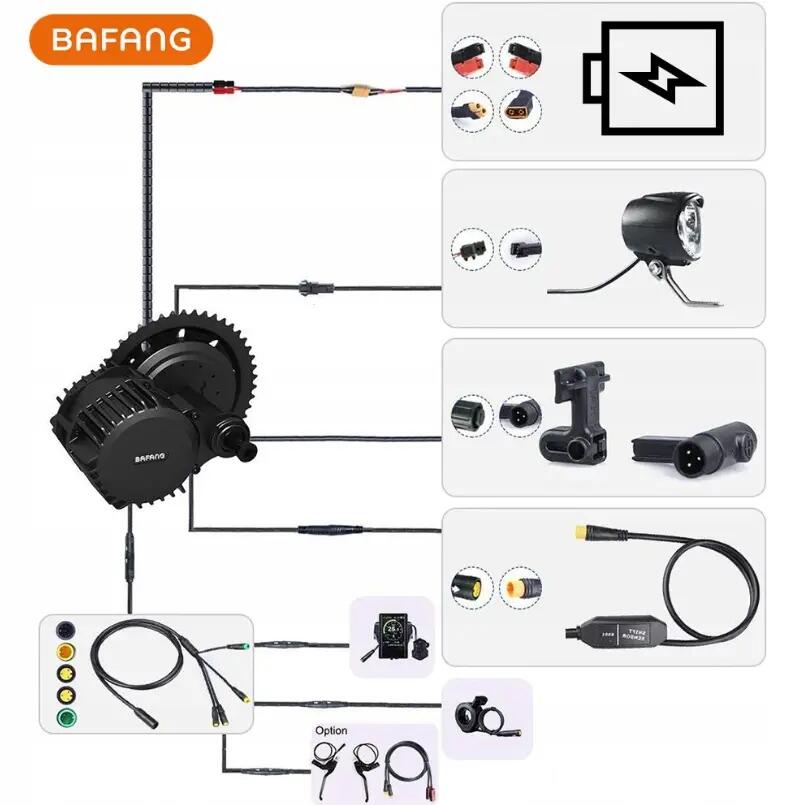 BAFANG ELEKTRISCHE FIETSMOTOR 48V 1000W 2/8