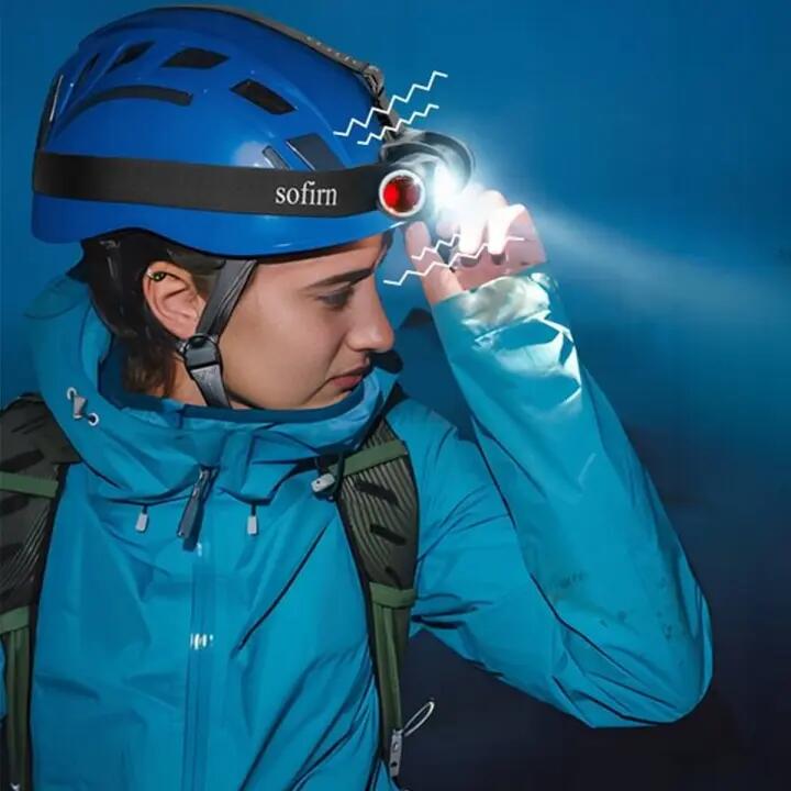 Latarka czołowa turystyczna Sofirn HS41 4000 lm powerbank IP68 2/7