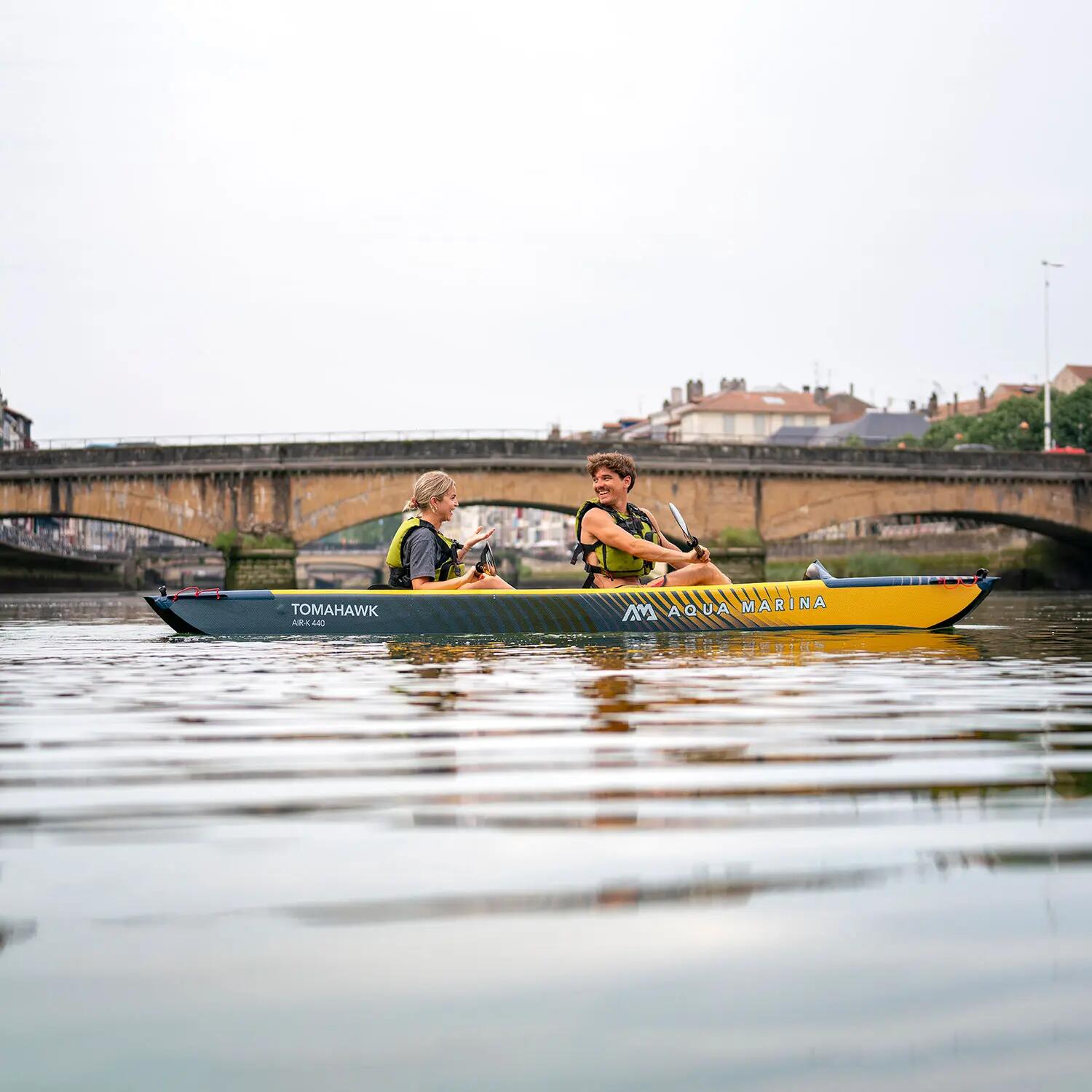 Kajak pompowany Aqua Marina Tomahawk Air-K440 + Pompka elektryczna EP-T16 10/11